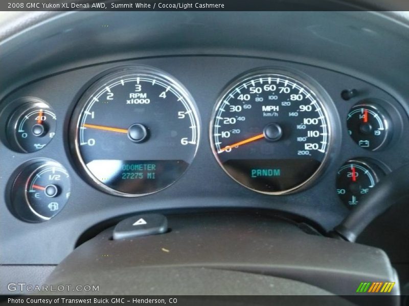 Summit White / Cocoa/Light Cashmere 2008 GMC Yukon XL Denali AWD