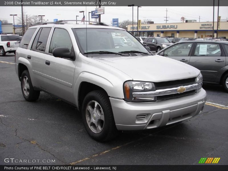Silverstone Metallic / Light Gray 2008 Chevrolet TrailBlazer LS 4x4
