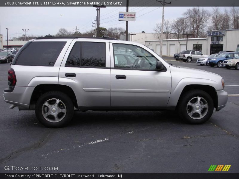 Silverstone Metallic / Light Gray 2008 Chevrolet TrailBlazer LS 4x4