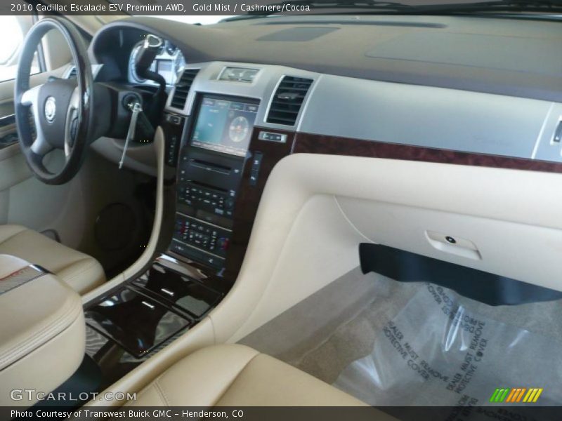 Gold Mist / Cashmere/Cocoa 2010 Cadillac Escalade ESV Premium AWD