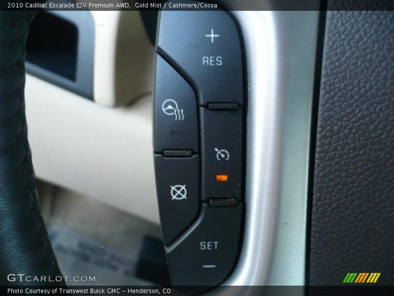 Gold Mist / Cashmere/Cocoa 2010 Cadillac Escalade ESV Premium AWD