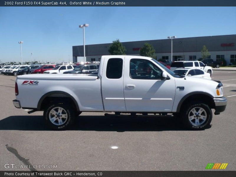 Oxford White / Medium Graphite 2002 Ford F150 FX4 SuperCab 4x4