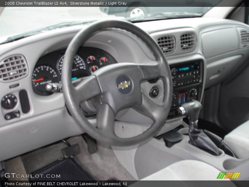 Silverstone Metallic / Light Gray 2008 Chevrolet TrailBlazer LS 4x4