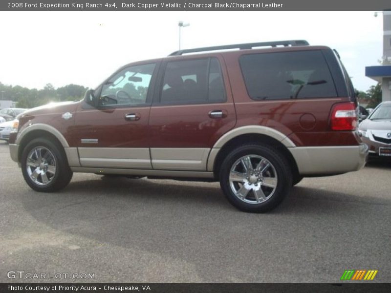Dark Copper Metallic / Charcoal Black/Chaparral Leather 2008 Ford Expedition King Ranch 4x4