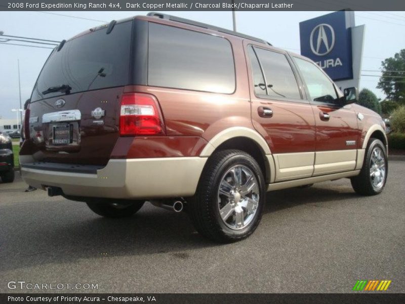 Dark Copper Metallic / Charcoal Black/Chaparral Leather 2008 Ford Expedition King Ranch 4x4