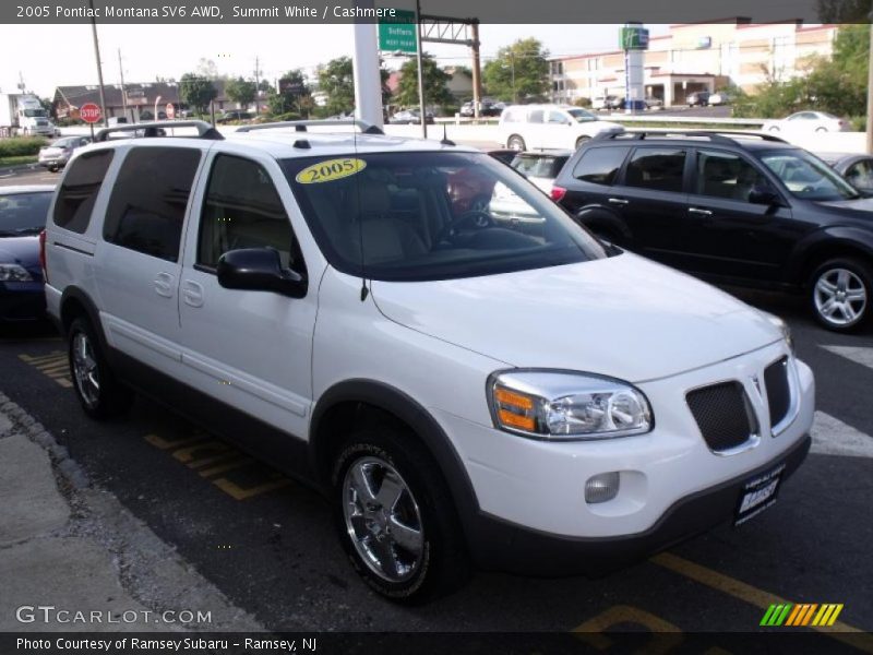 Summit White / Cashmere 2005 Pontiac Montana SV6 AWD
