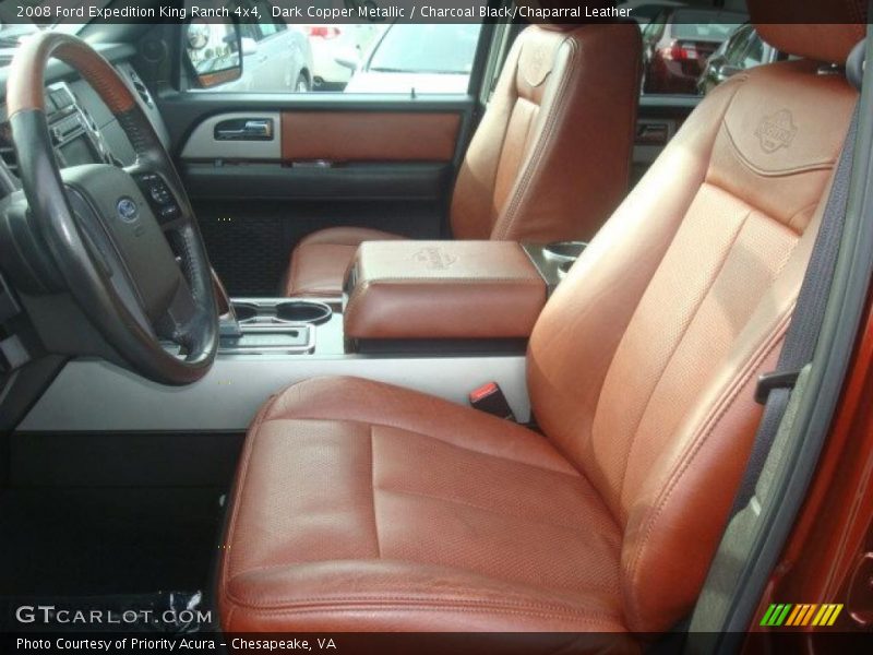 Dark Copper Metallic / Charcoal Black/Chaparral Leather 2008 Ford Expedition King Ranch 4x4