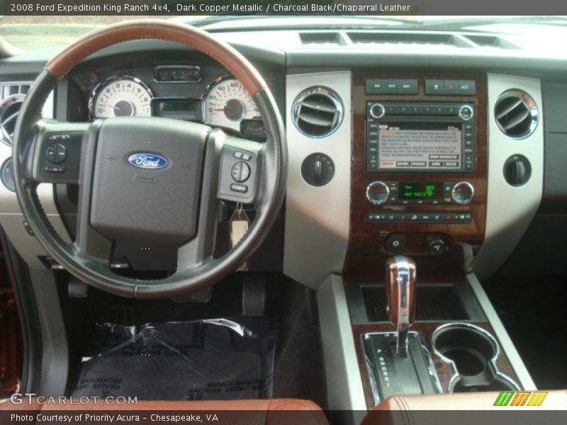 Dark Copper Metallic / Charcoal Black/Chaparral Leather 2008 Ford Expedition King Ranch 4x4