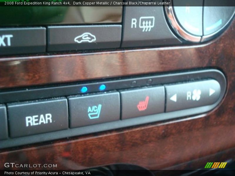 Dark Copper Metallic / Charcoal Black/Chaparral Leather 2008 Ford Expedition King Ranch 4x4