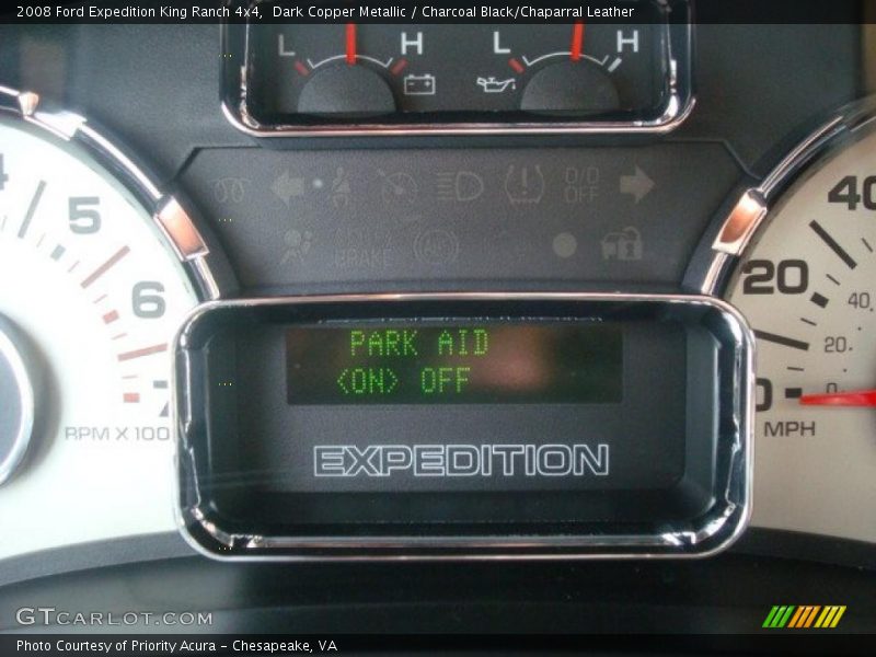 Dark Copper Metallic / Charcoal Black/Chaparral Leather 2008 Ford Expedition King Ranch 4x4