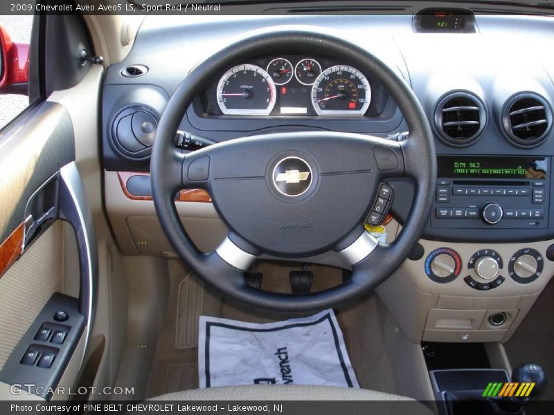 Sport Red / Neutral 2009 Chevrolet Aveo Aveo5 LS