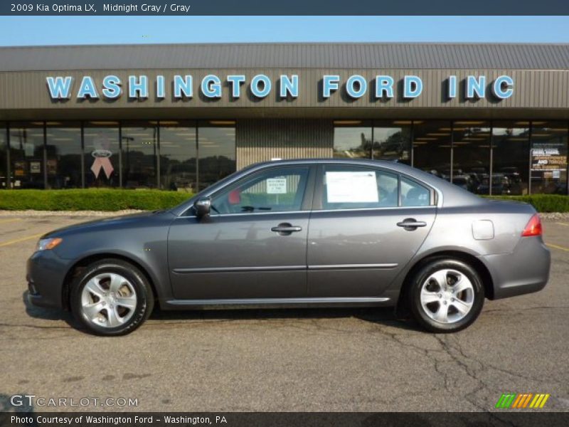 Midnight Gray / Gray 2009 Kia Optima LX