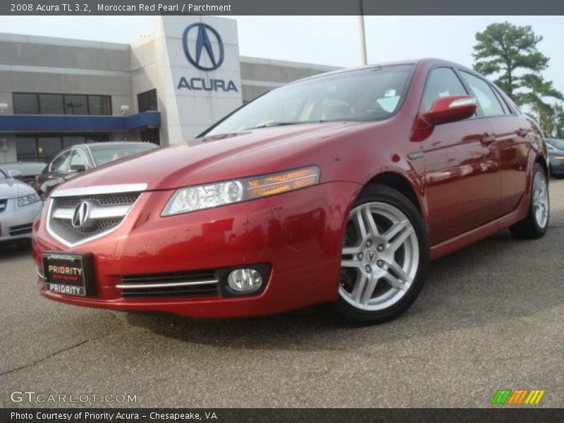 Moroccan Red Pearl / Parchment 2008 Acura TL 3.2