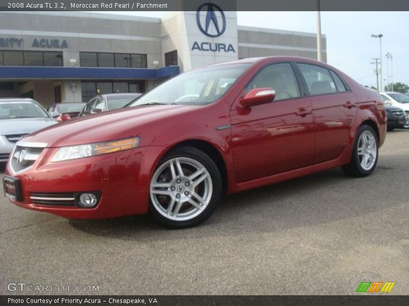 Moroccan Red Pearl / Parchment 2008 Acura TL 3.2