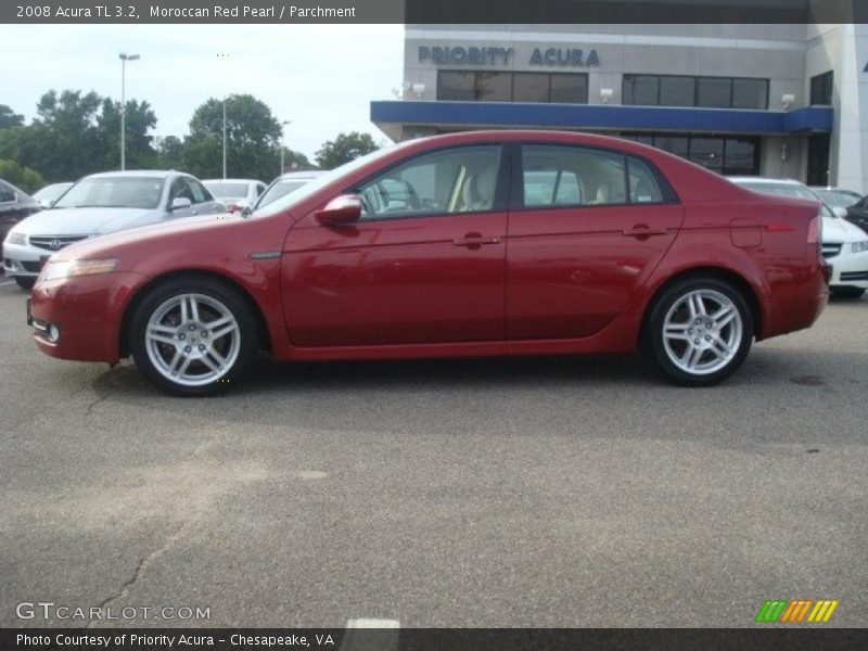 Moroccan Red Pearl / Parchment 2008 Acura TL 3.2