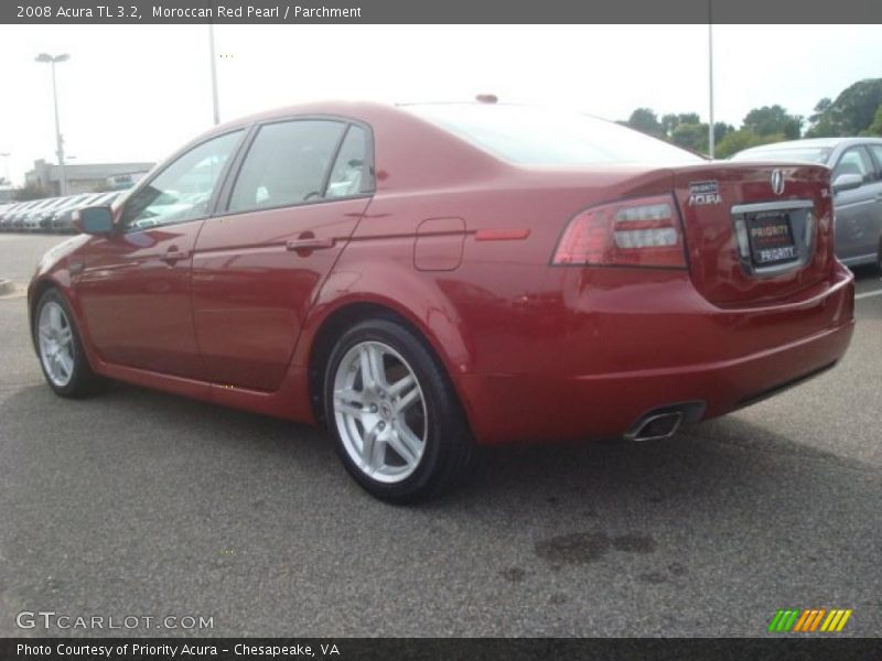 Moroccan Red Pearl / Parchment 2008 Acura TL 3.2