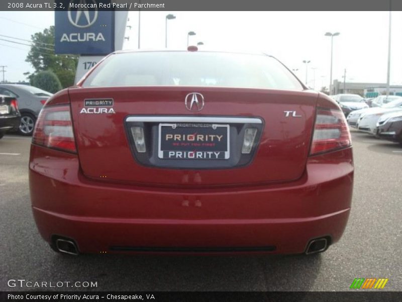 Moroccan Red Pearl / Parchment 2008 Acura TL 3.2