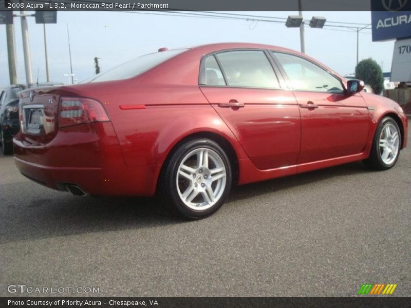 Moroccan Red Pearl / Parchment 2008 Acura TL 3.2