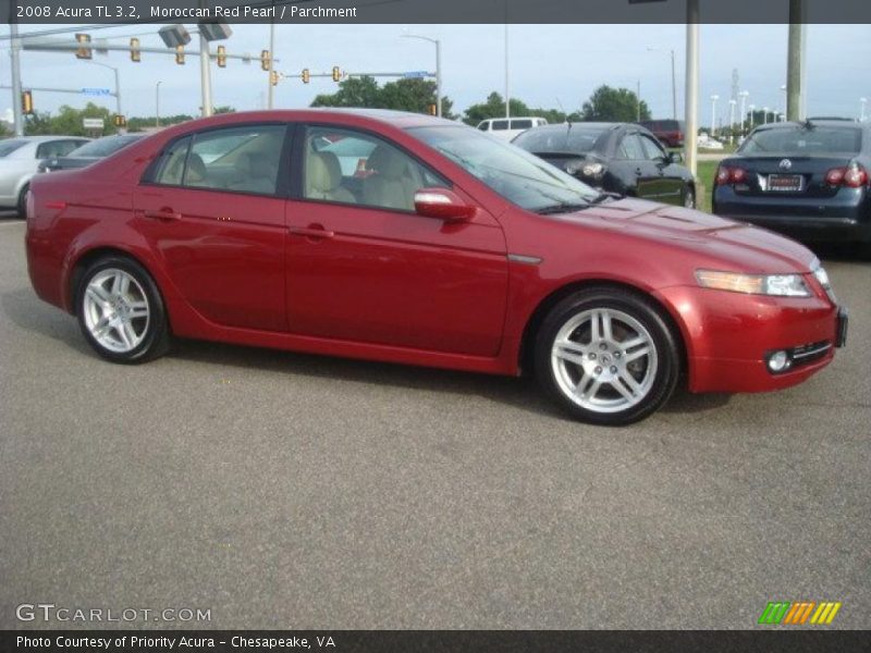 Moroccan Red Pearl / Parchment 2008 Acura TL 3.2
