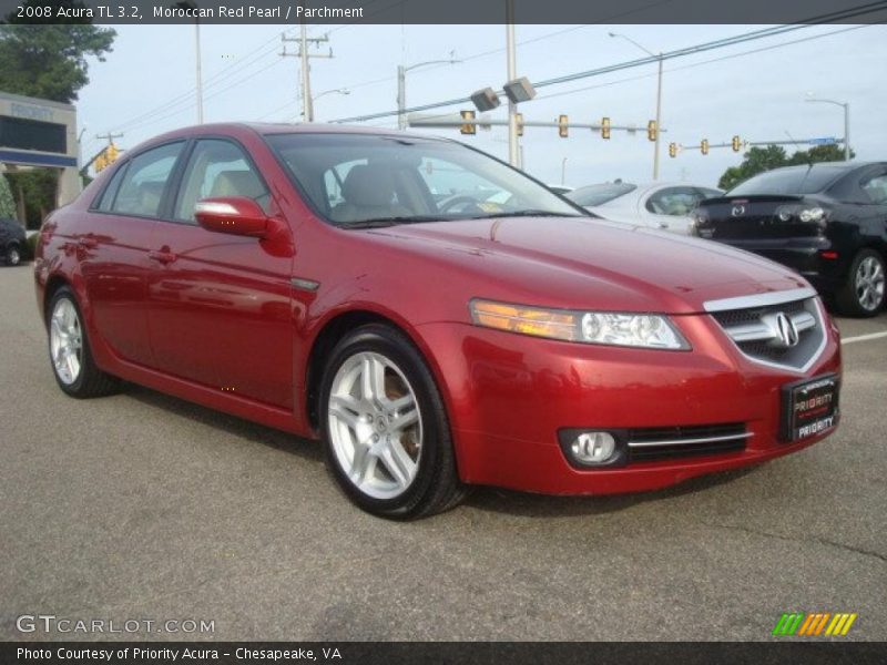 Moroccan Red Pearl / Parchment 2008 Acura TL 3.2