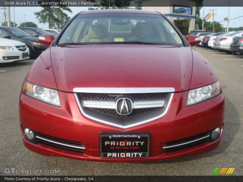 Moroccan Red Pearl / Parchment 2008 Acura TL 3.2