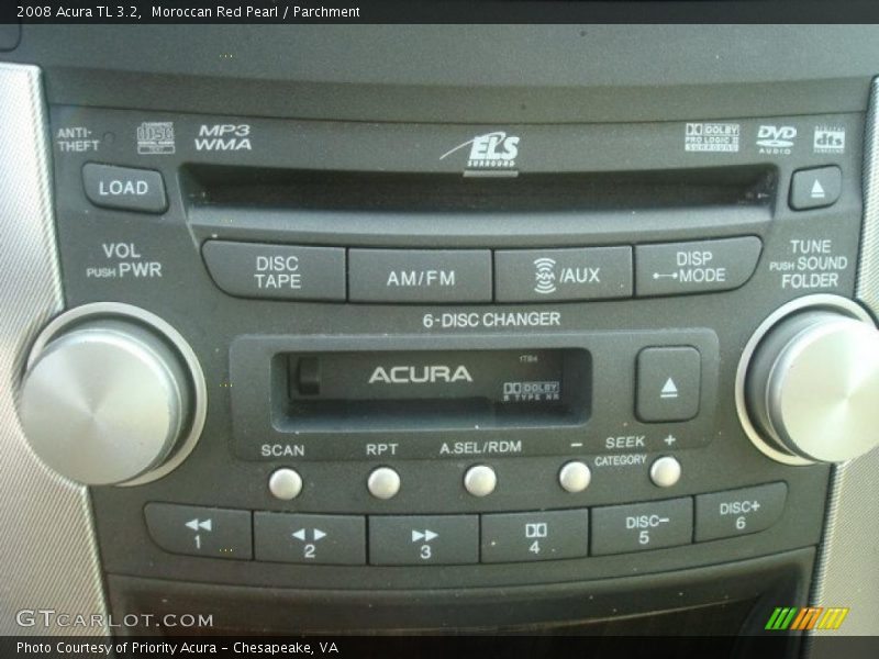 Moroccan Red Pearl / Parchment 2008 Acura TL 3.2