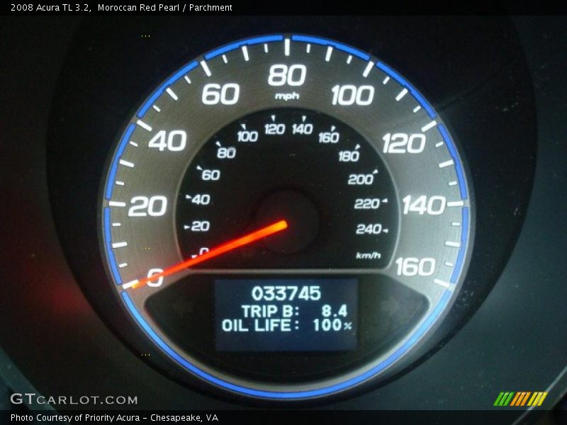 Moroccan Red Pearl / Parchment 2008 Acura TL 3.2