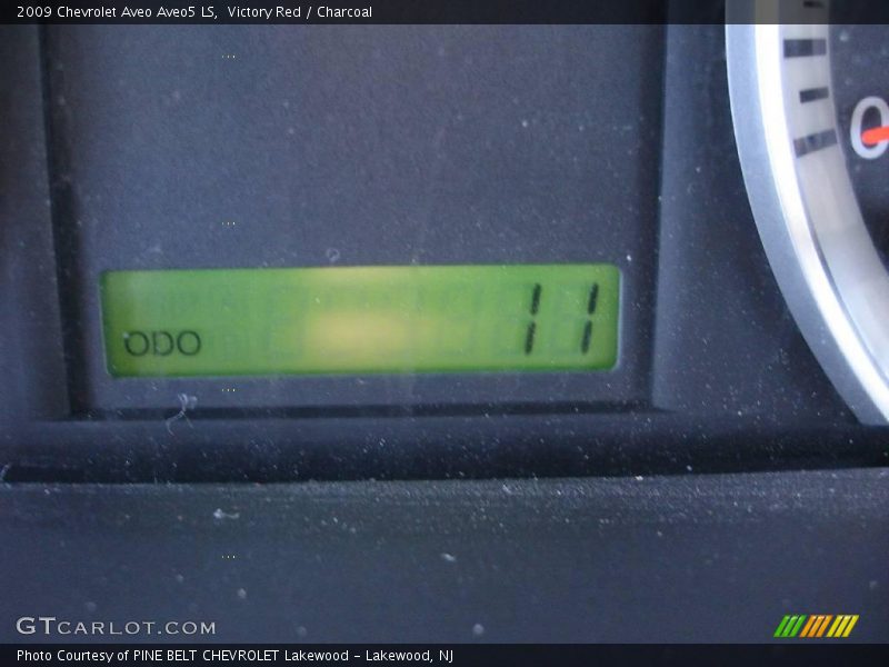 Victory Red / Charcoal 2009 Chevrolet Aveo Aveo5 LS