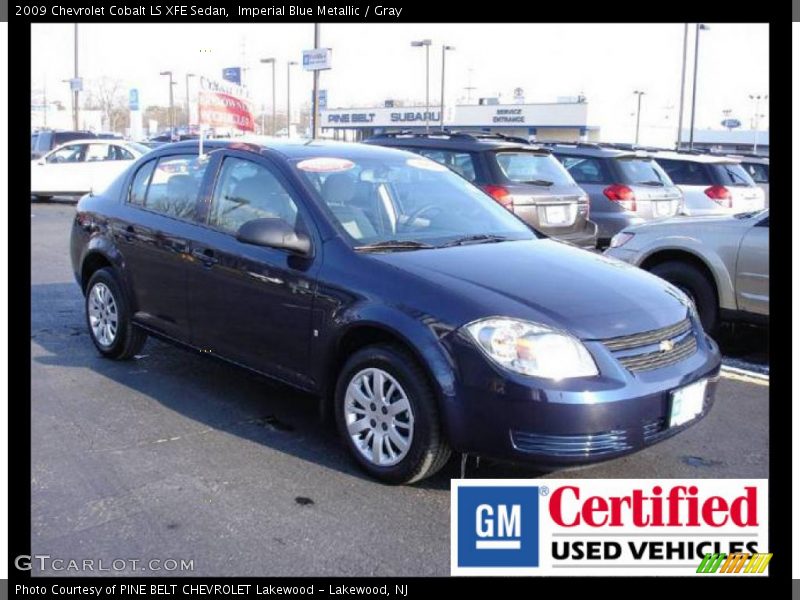 Imperial Blue Metallic / Gray 2009 Chevrolet Cobalt LS XFE Sedan