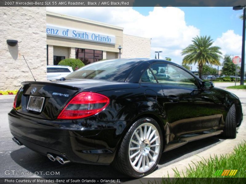 Black / AMG Black/Red 2007 Mercedes-Benz SLK 55 AMG Roadster
