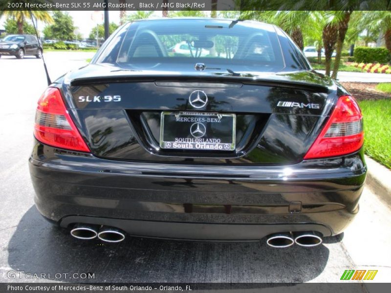 Black / AMG Black/Red 2007 Mercedes-Benz SLK 55 AMG Roadster