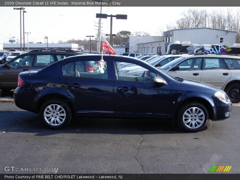 Imperial Blue Metallic / Gray 2009 Chevrolet Cobalt LS XFE Sedan