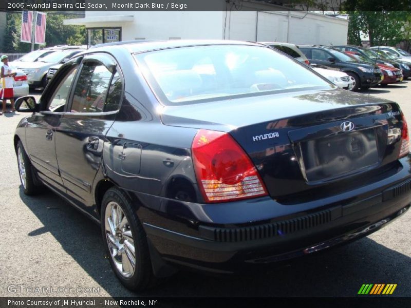 Moonlit Dark Blue / Beige 2006 Hyundai Elantra GLS Sedan