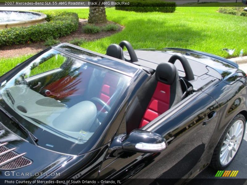 Black / AMG Black/Red 2007 Mercedes-Benz SLK 55 AMG Roadster