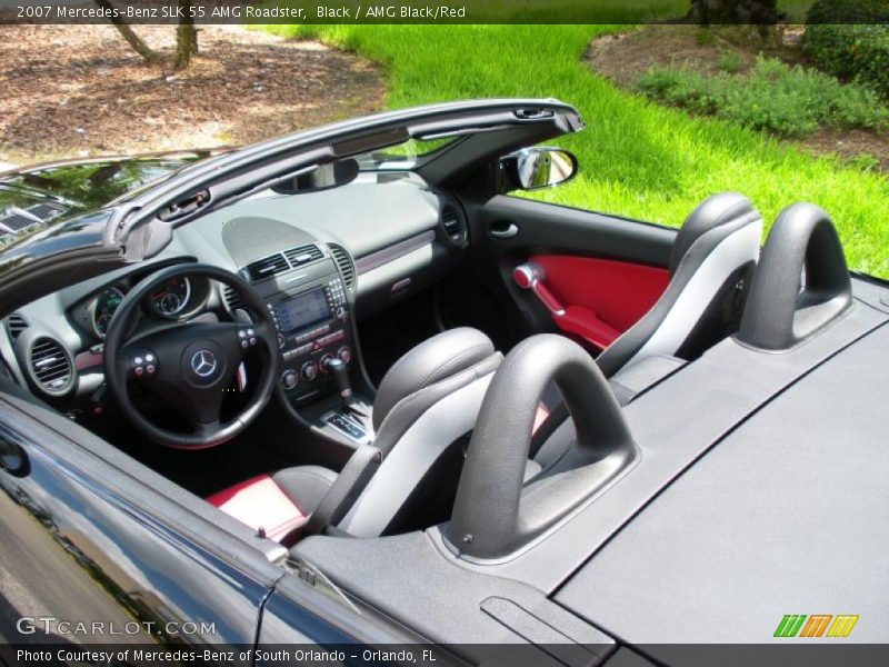 Black / AMG Black/Red 2007 Mercedes-Benz SLK 55 AMG Roadster