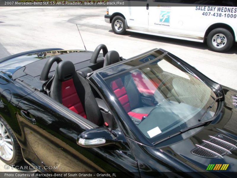 Black / AMG Black/Red 2007 Mercedes-Benz SLK 55 AMG Roadster