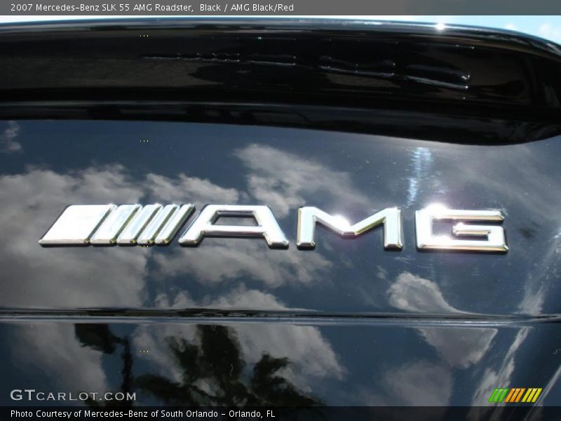Black / AMG Black/Red 2007 Mercedes-Benz SLK 55 AMG Roadster