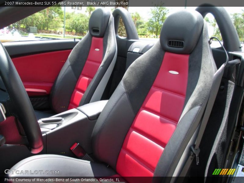 Black / AMG Black/Red 2007 Mercedes-Benz SLK 55 AMG Roadster