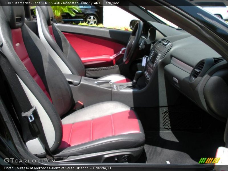 Black / AMG Black/Red 2007 Mercedes-Benz SLK 55 AMG Roadster