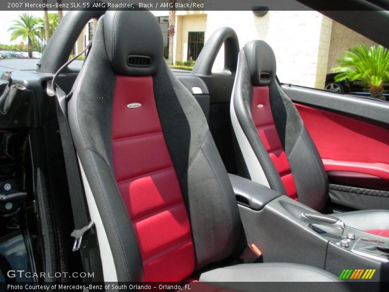 Black / AMG Black/Red 2007 Mercedes-Benz SLK 55 AMG Roadster
