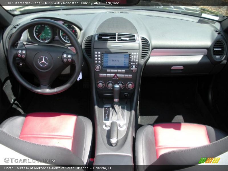 Black / AMG Black/Red 2007 Mercedes-Benz SLK 55 AMG Roadster