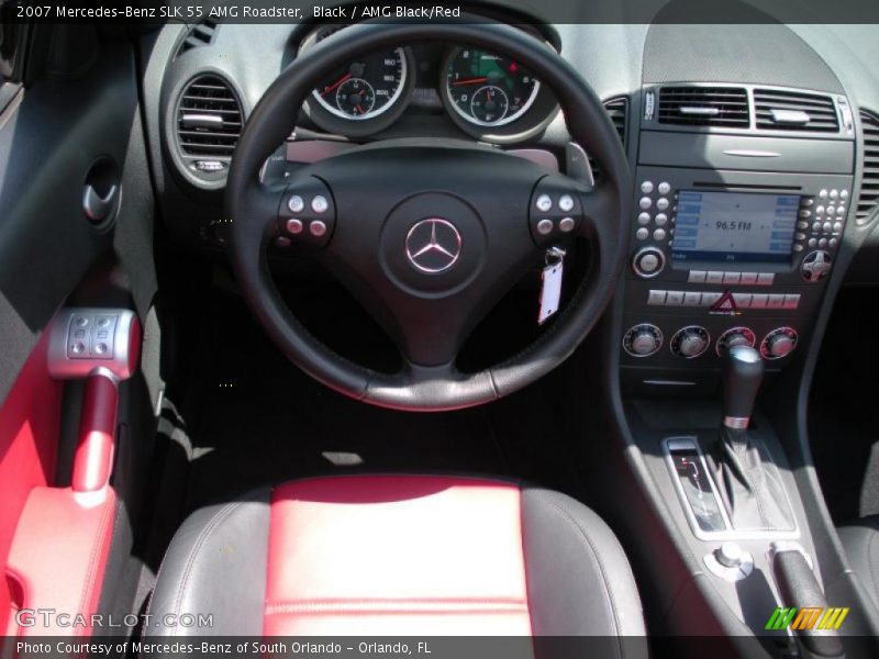 Black / AMG Black/Red 2007 Mercedes-Benz SLK 55 AMG Roadster