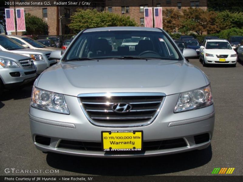 Radiant Silver / Gray 2010 Hyundai Sonata GLS