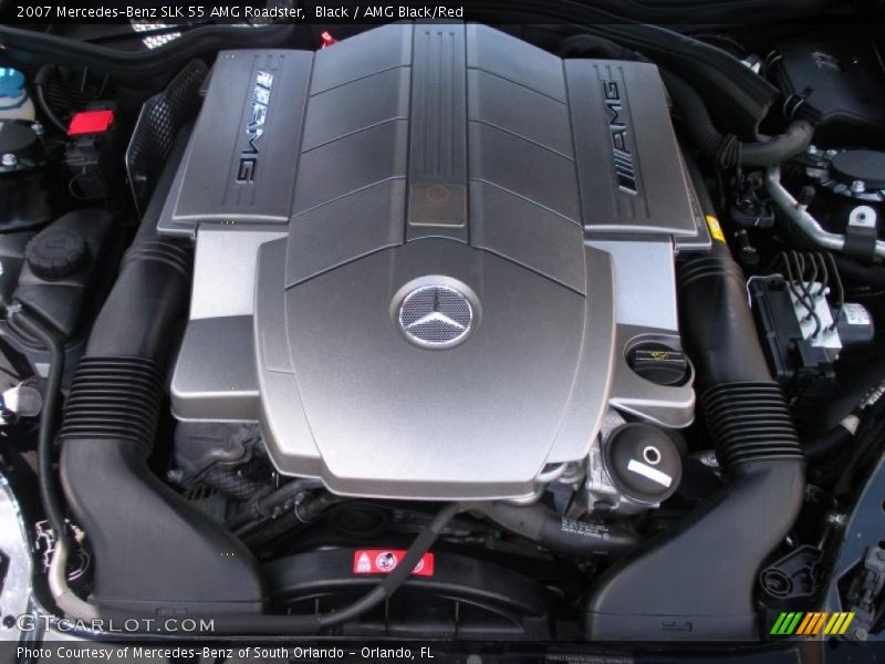 Black / AMG Black/Red 2007 Mercedes-Benz SLK 55 AMG Roadster