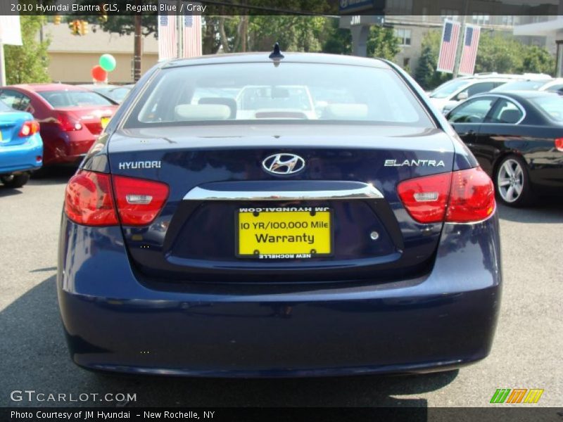 Regatta Blue / Gray 2010 Hyundai Elantra GLS