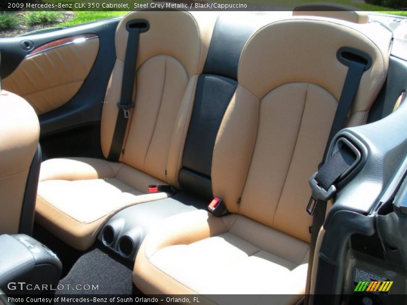 Steel Grey Metallic / Black/Cappuccino 2009 Mercedes-Benz CLK 350 Cabriolet