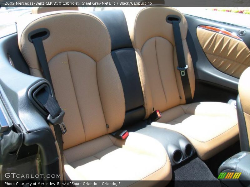 Steel Grey Metallic / Black/Cappuccino 2009 Mercedes-Benz CLK 350 Cabriolet