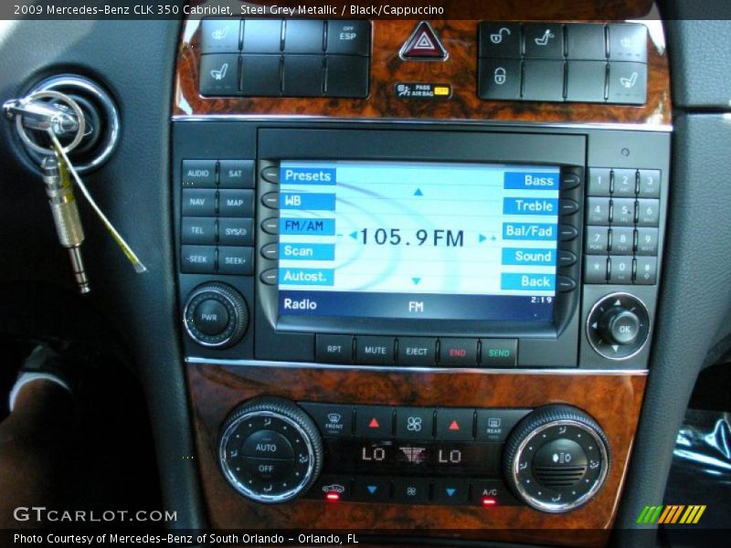 Steel Grey Metallic / Black/Cappuccino 2009 Mercedes-Benz CLK 350 Cabriolet