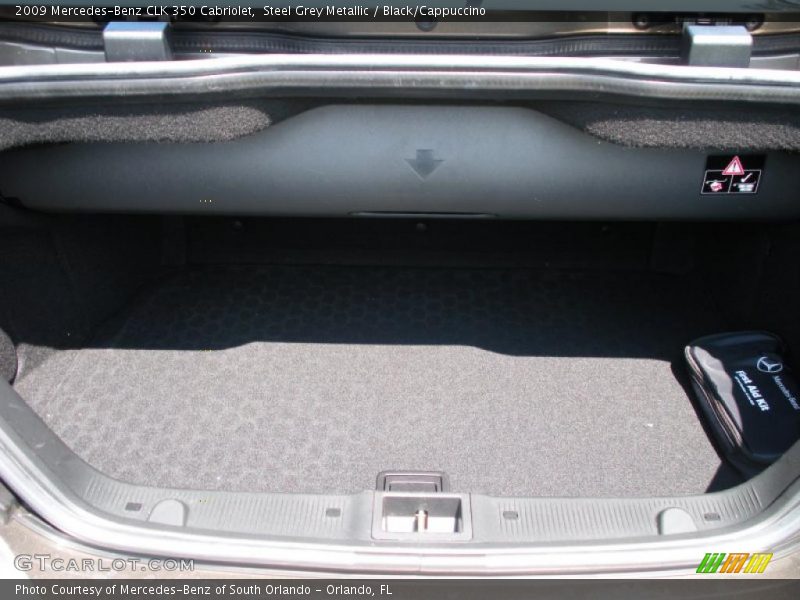 Steel Grey Metallic / Black/Cappuccino 2009 Mercedes-Benz CLK 350 Cabriolet
