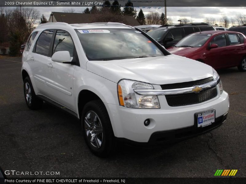 Summit White / Light Gray 2009 Chevrolet Equinox LT